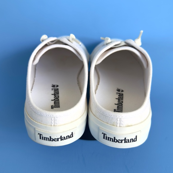 Timberline Skyla Bay White Canvas Mule Clog - Picture 5 of 6